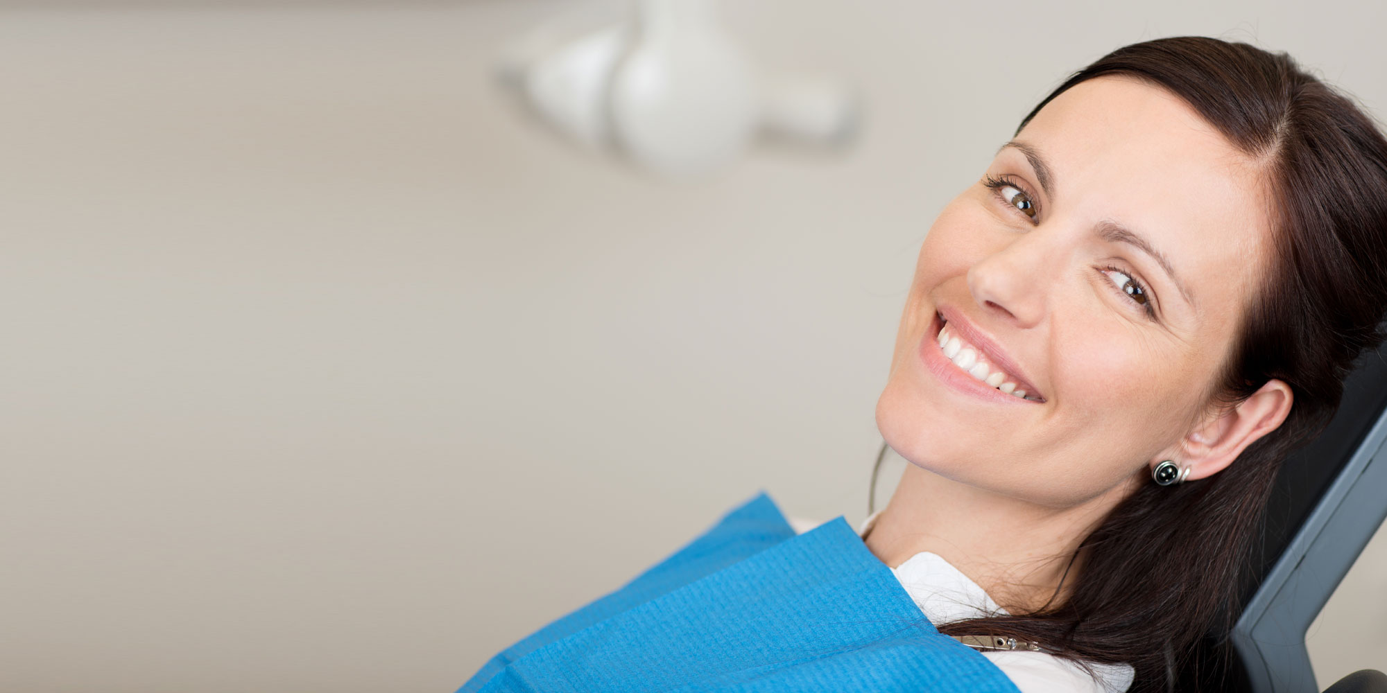 dental patient smiling after dental procedure